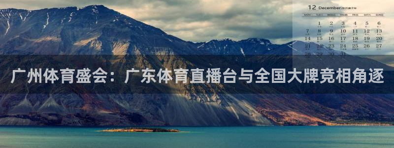 蜘蛛直播官方网站进入：广州体育盛会：广东体育直播台与全国大牌竞相角逐