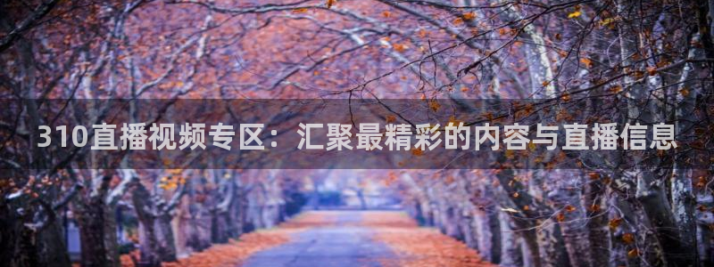 蜘蛛直播体育：310直播视频专区：汇聚最精彩的内容与直播信息